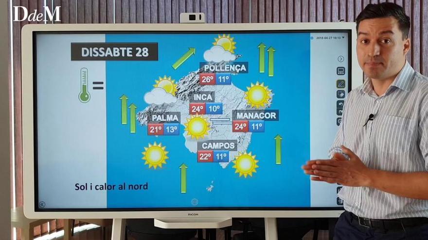 La previsión del tiempo del fin de semana (27, 28 y 29 de abril)