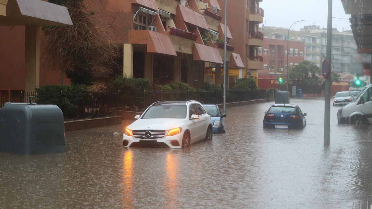 Las imágenes que dejó el temporal de lluvias el pasado martes en Águilas