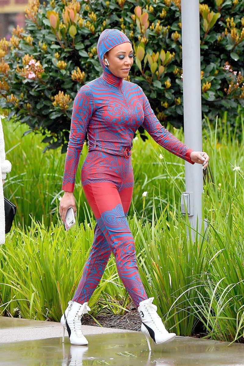 Mel B con mono de Jean Paul Gaultier