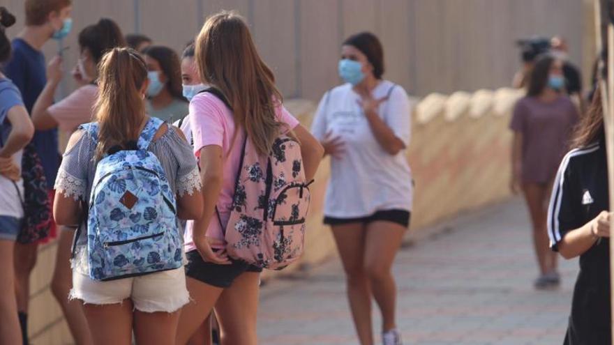 Alumnos de un instituto vuelven a clase el pasado mes de septiembre.