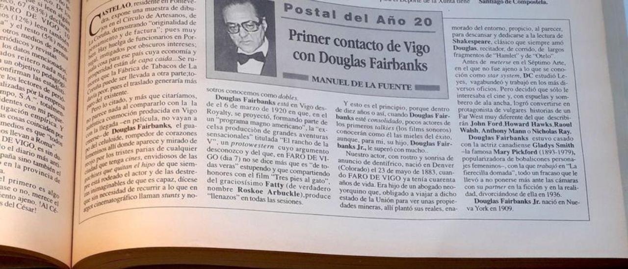 Una de las Postales de Manuel de la Fuente en FARO DE VIGO.