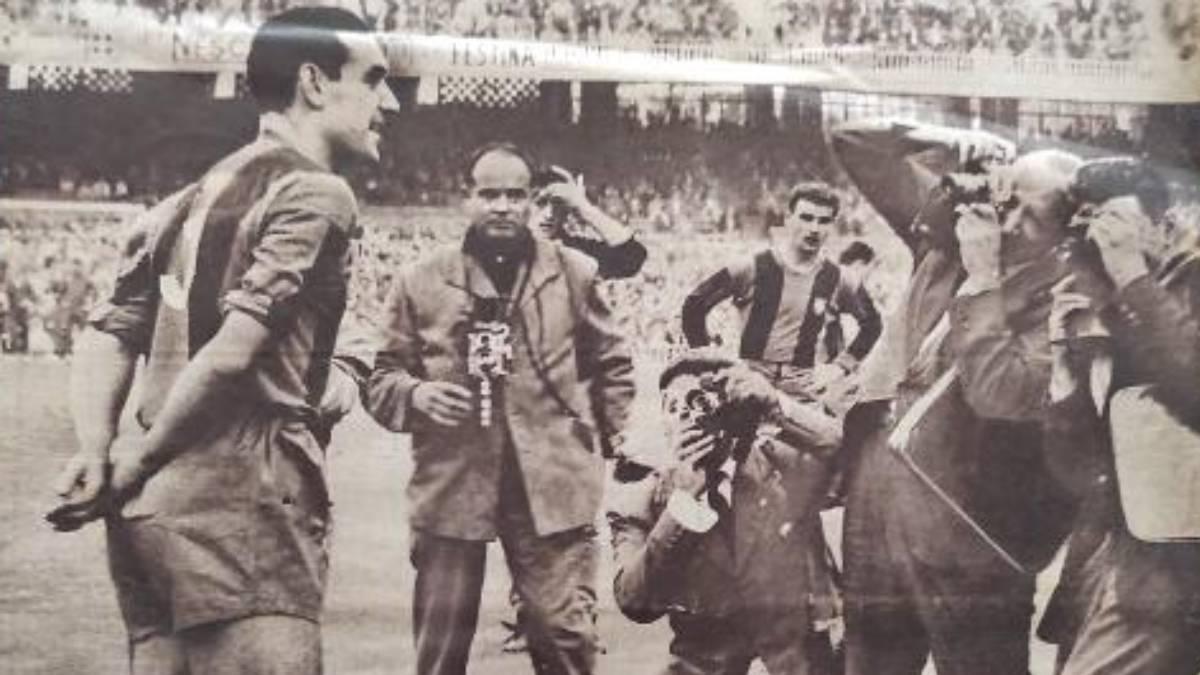 Garay, el día de su primer partido en el Barça, contra el Valladolid