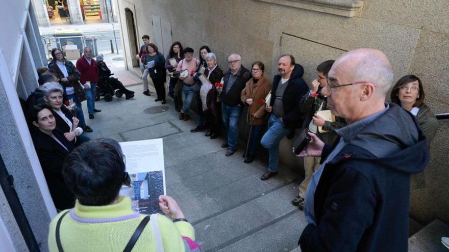 Recorrido del BNG en honor a Luísa Villalta. |   // L.O.