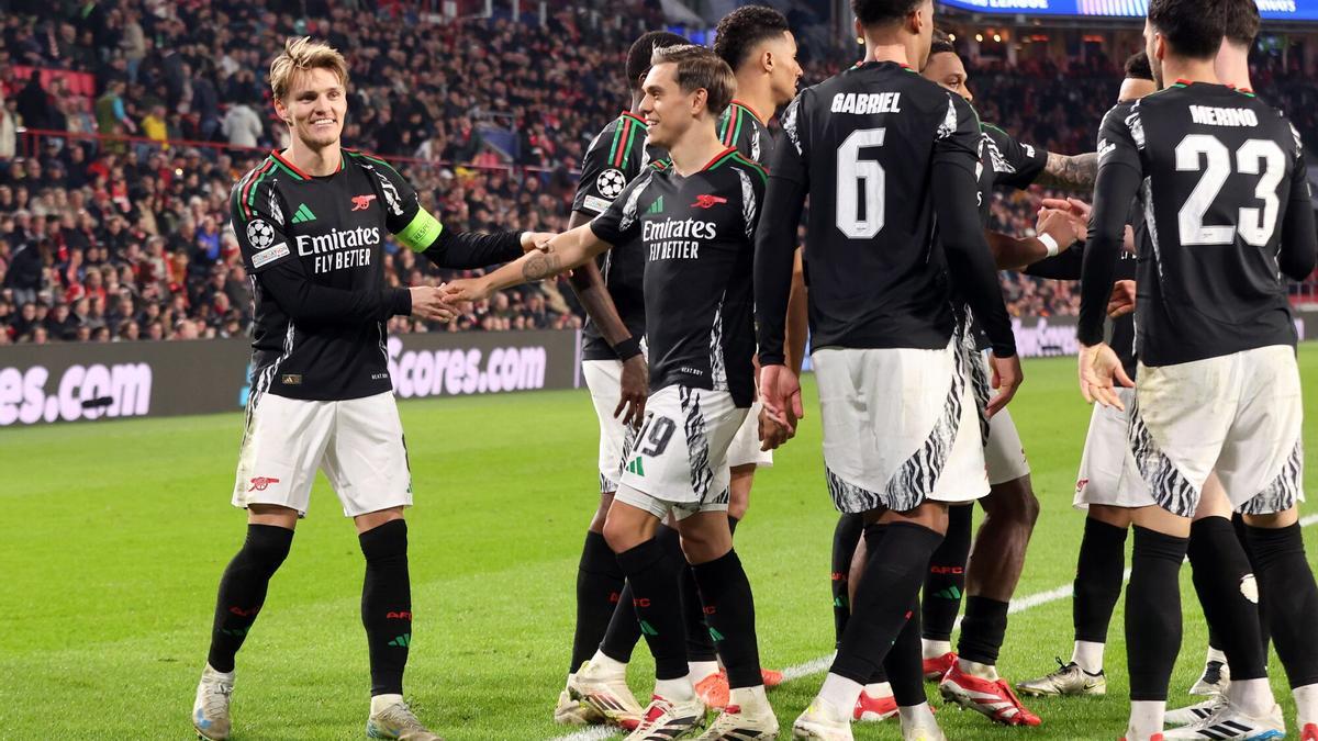 El Arsenal pasó por encima del PSV.