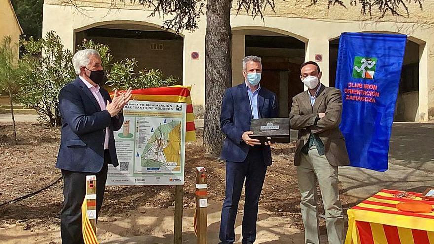 Acto de inauguración de los proyectos en el paraje natural del Santo. | SERVICIO ESPECIAL