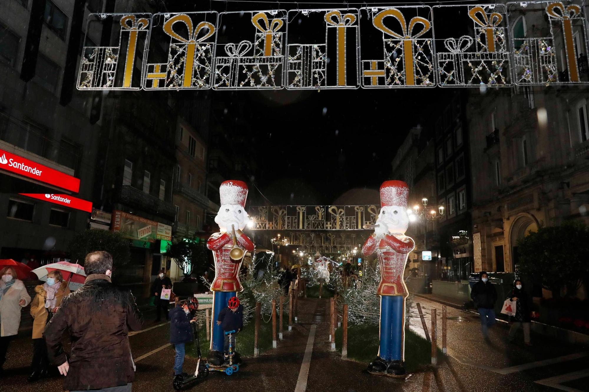 Así se apagaron las luces de Vigo tras una Navidad para la historia