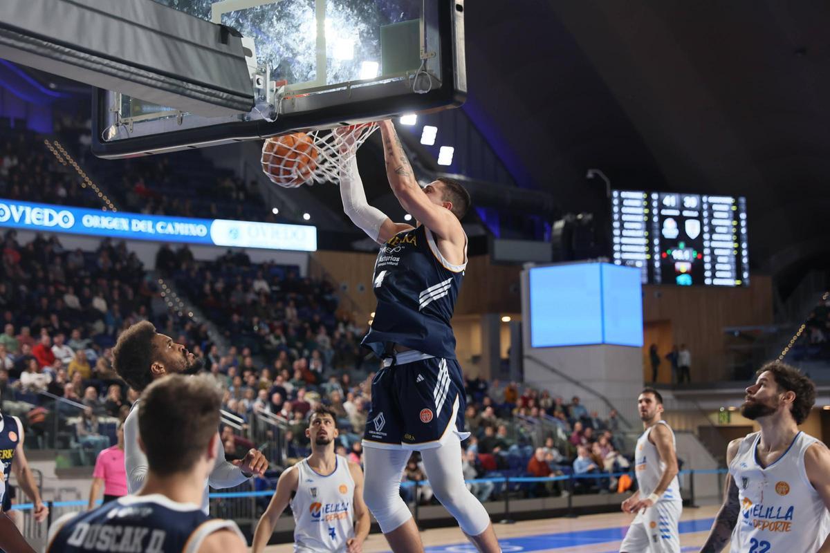 Todas las imágenes de la victoria del Alimerka Oviedo Balontesto ante el Melilla (101-70) en el Palacio de los Deportes