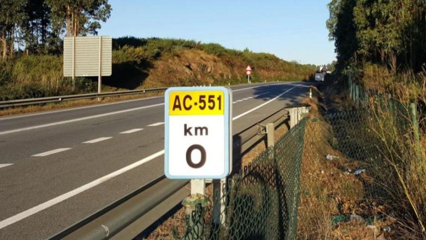 Carretera de Sabón a la A-6.