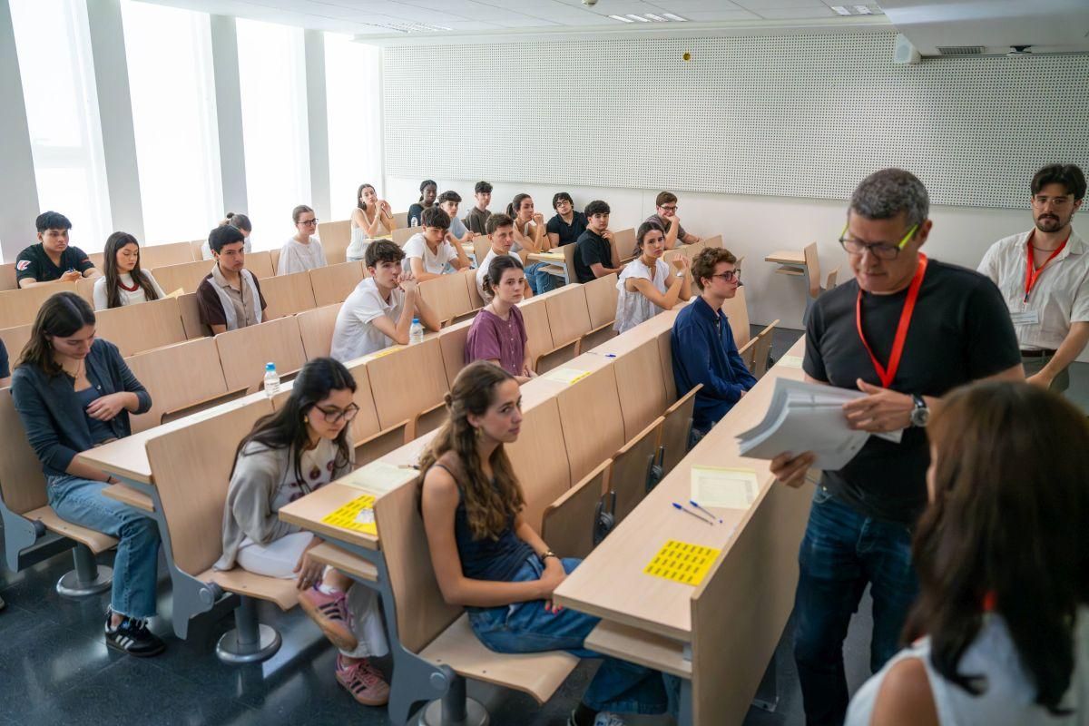 Primer exámen de las PAU en la Facultat de Dret de la UB