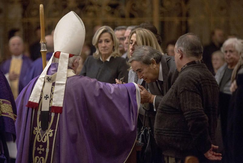 Misa celebrada en la Catedral de València en el primer aniversario de la muerte de la exalcaldesa