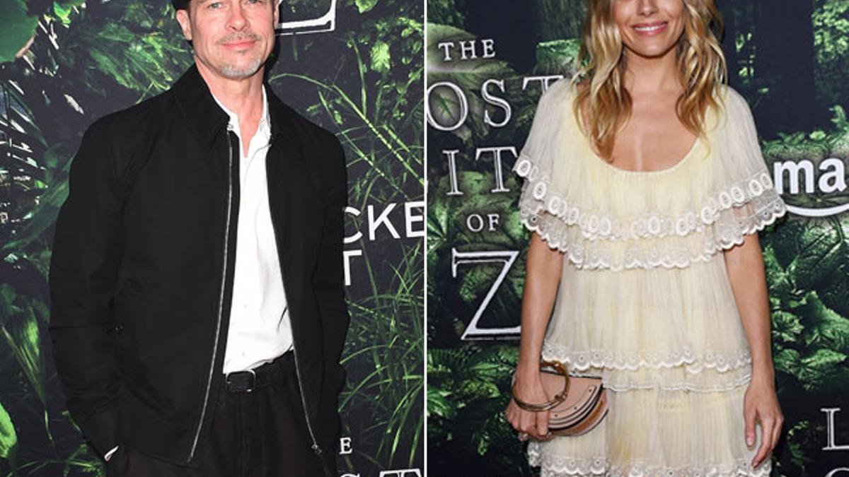 Brad Pitt y Sienna Miller en el estreno de 'The Lost City Z'