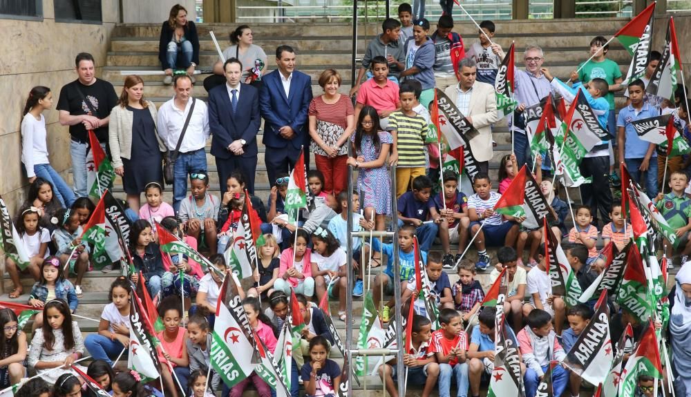 Recibimiento de los participantes en el programa 'Vacaciones en Paz 2016'