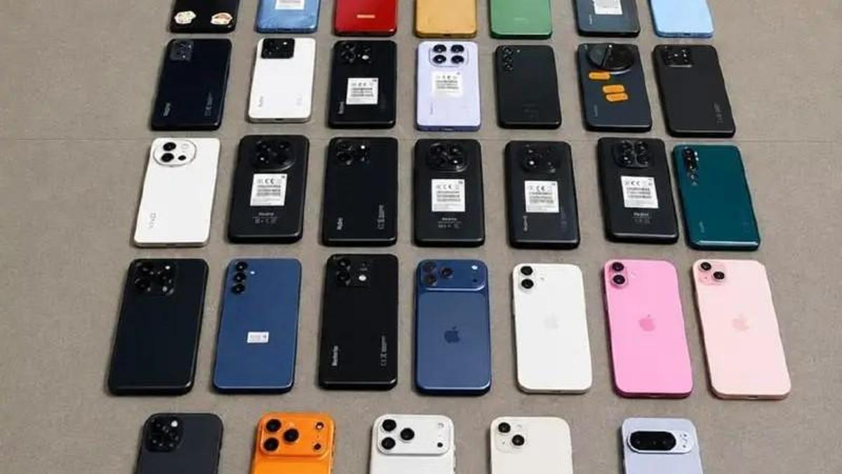 Teléfonos recuperados por la Guardia Urbana