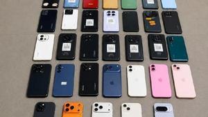 Teléfonos recuperados por la Guardia Urbana
