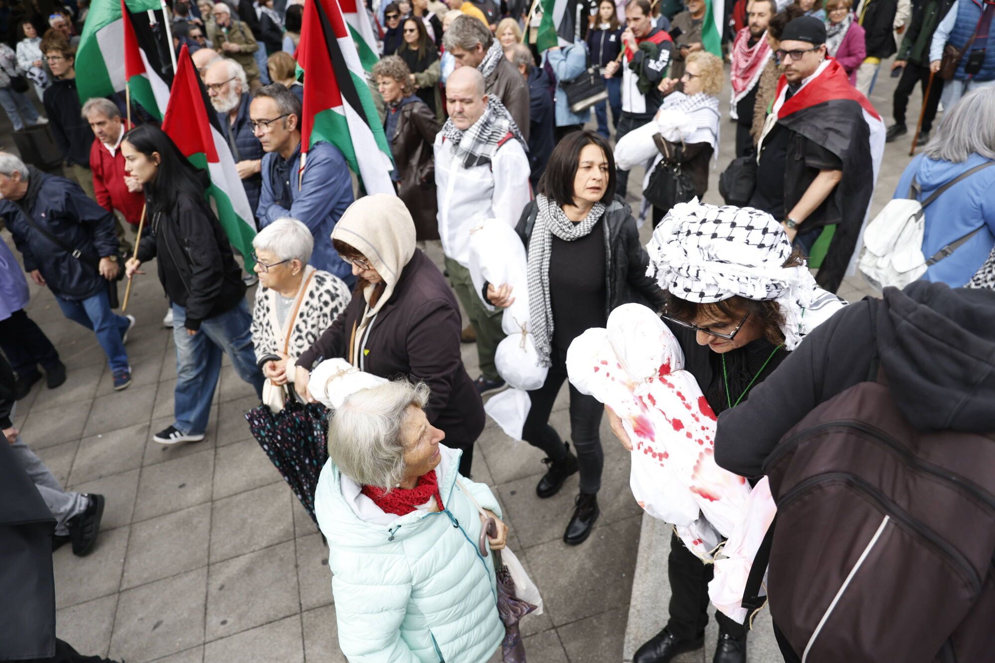 Manifestación a favor de Palestina.