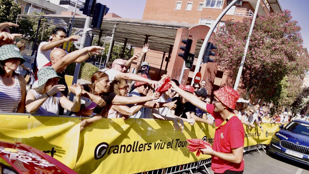 Espectadores en la tercera etapa del Tour de Francia que ha salido desde Granollers