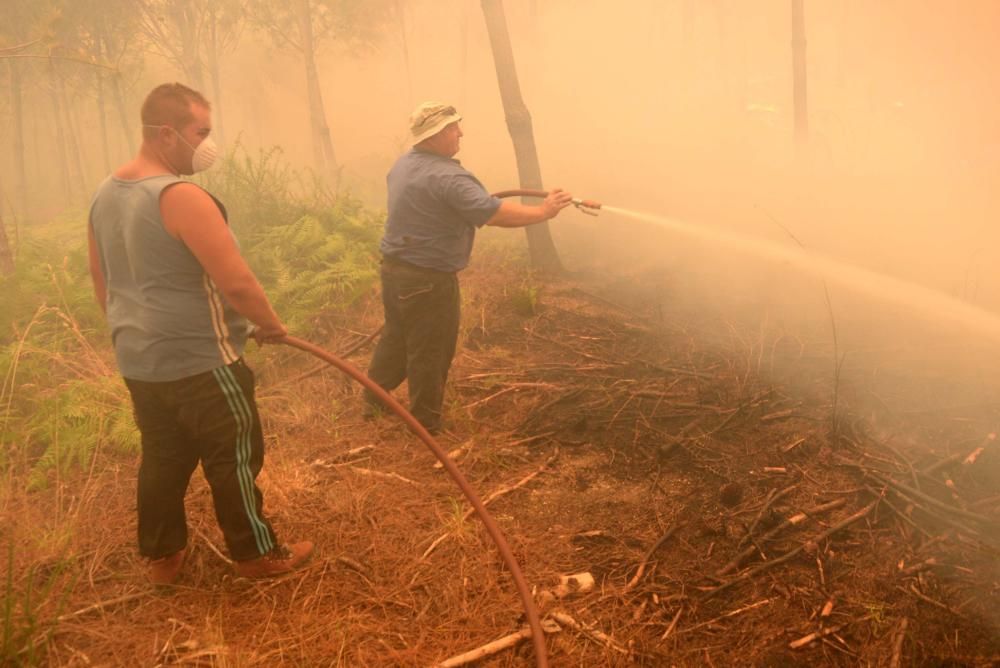 Incendio en Castroagudín