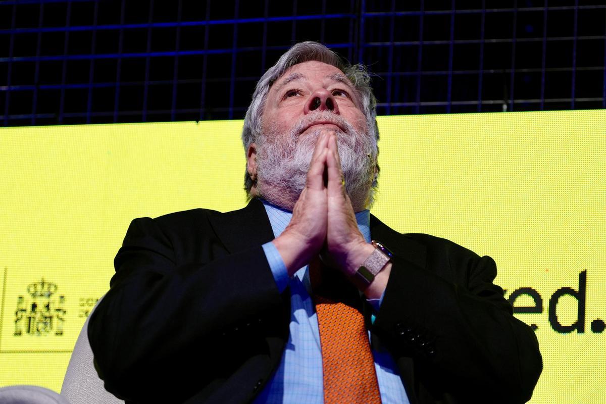 Steve Wozniak, cofundador de Apple y creador del icónico ordenador Macintosh, en el Mobile World Congress de Barcelona.