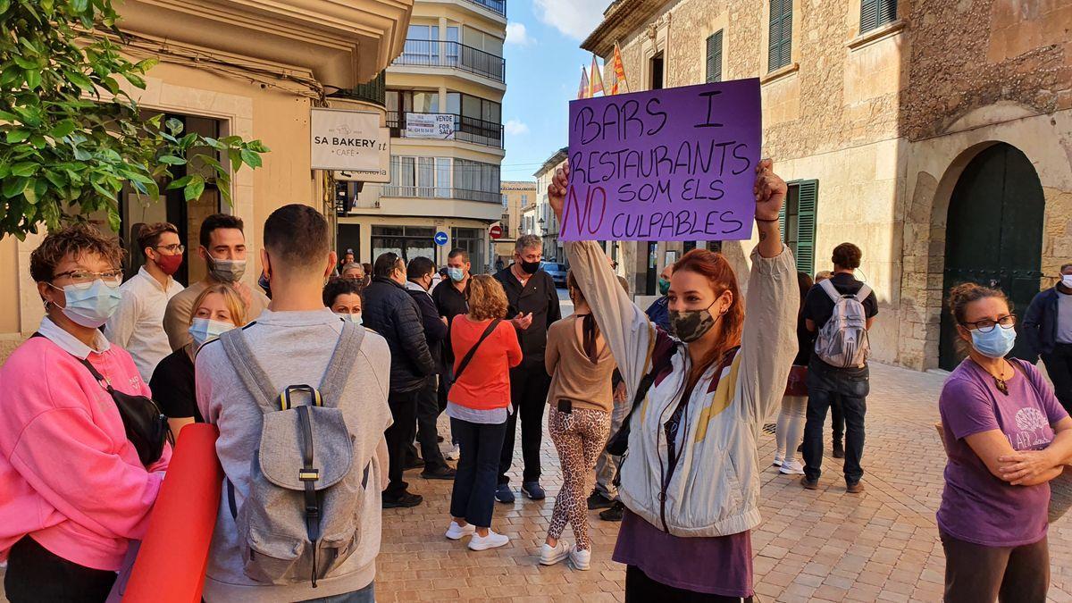 Los restauradores de Manacor estallan en protesta