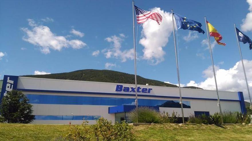La planta de Baxter en Sabiñánigo produce al año 150 millones de bolsas de suero intravenoso