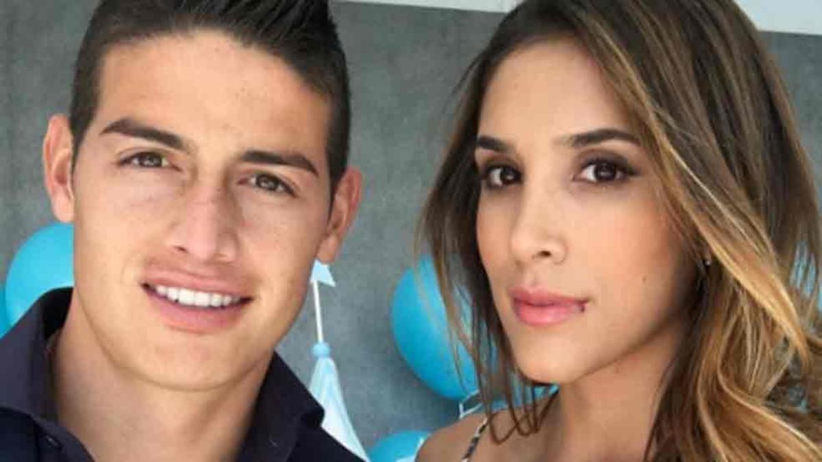 James Rodríguez y Daniela Ospina