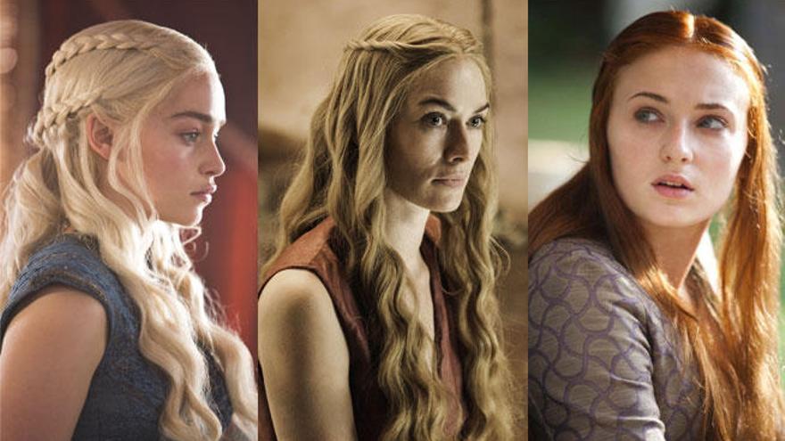 Cersei Lannister, Daenerys Targaryen y Sansa Stark.