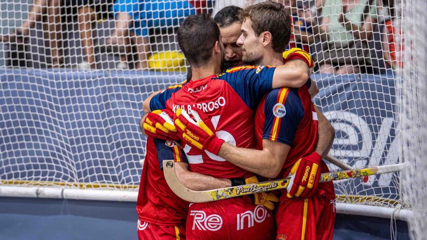 España logra su 19º título europeo de hockey sobre patines tras doblegar a Portugal (4-2)