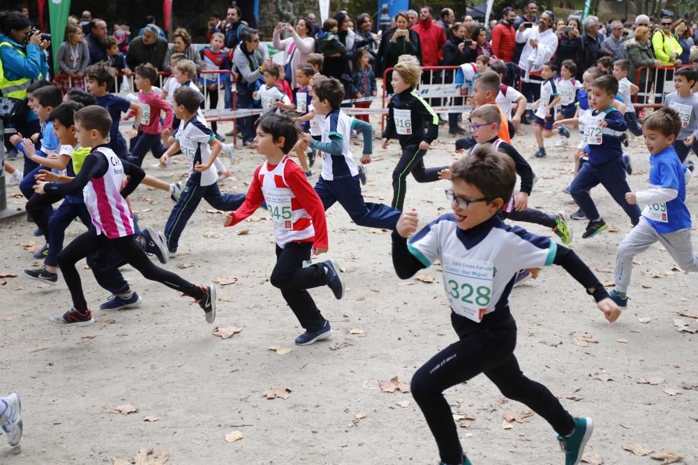 Más de 1.100 jóvenes atletas desafían a las bajas temperaturas para participar en la tradicional carrera de cross escolar.