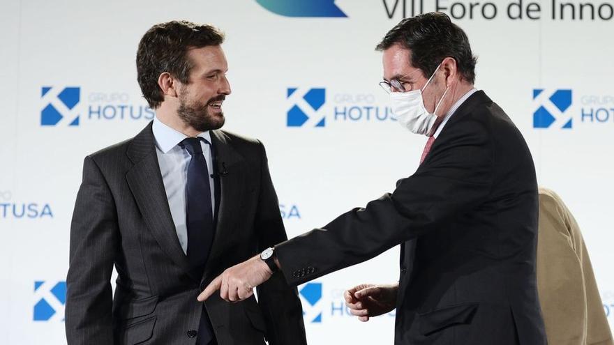 Pablo Casado y Antonio Garamendi.