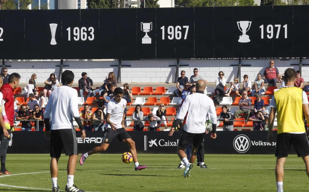 Espectacular entrenamiento del Valencia CF