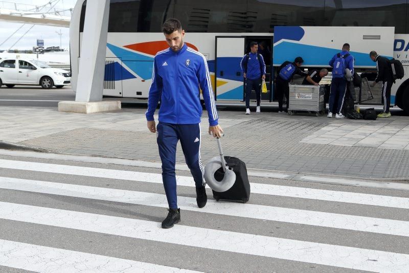 Salida del Real Zaragoza a Almería