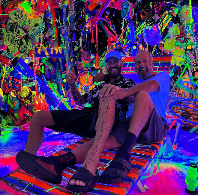 Sergio Ramos en una galería de arte