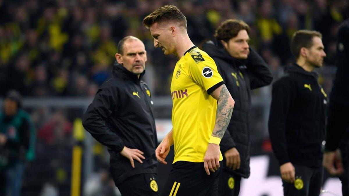 Marco Reus dejó el Borussia Dortmund - Werder Bremen de Copa de Alemania lesionado