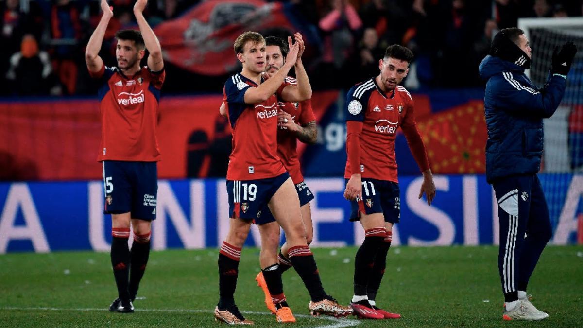 Osasuna celebra su triunfo en Copa