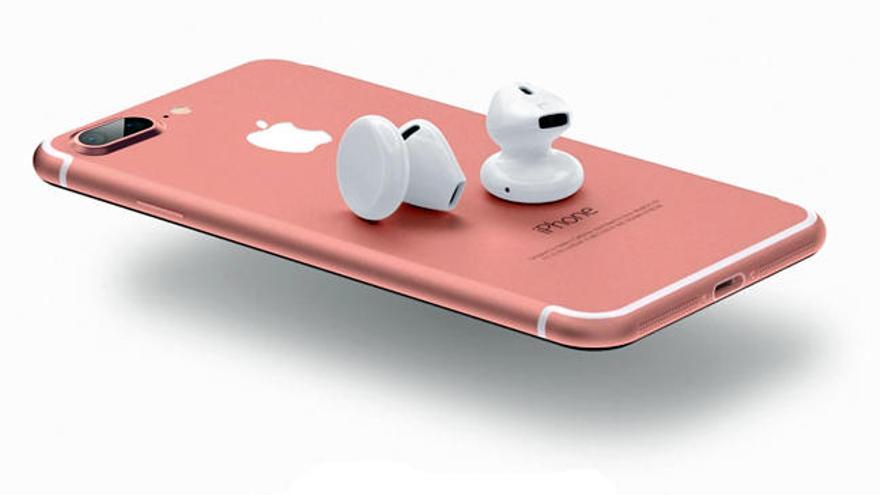 El nuevo IPhone7 con los auriculares inalámbricos