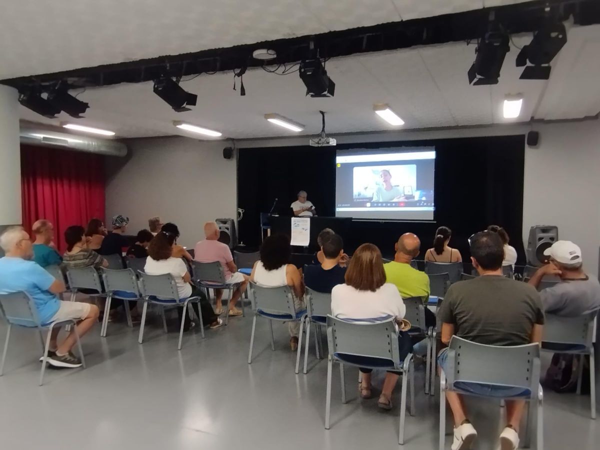 Un momento de la charla