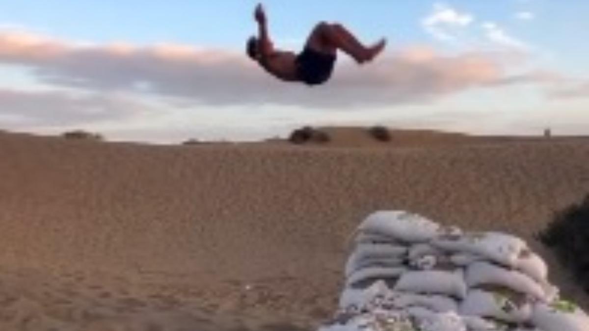 Parkour en las Dunas de Maspalomas