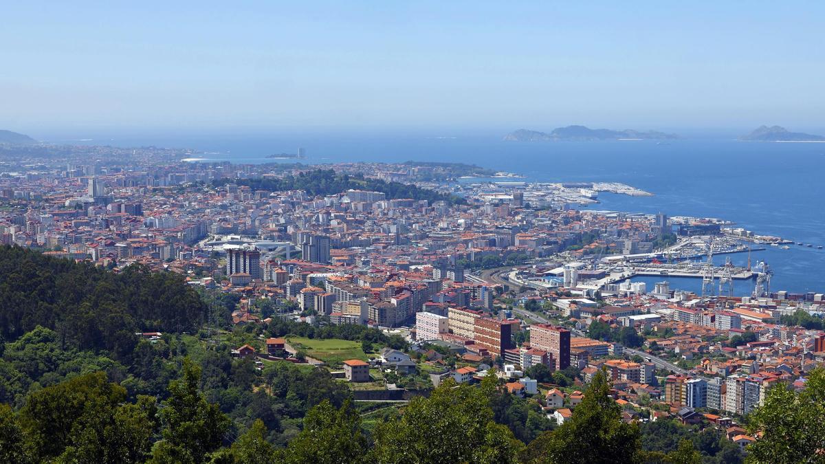 Vista general de la ciudad de Vigo.