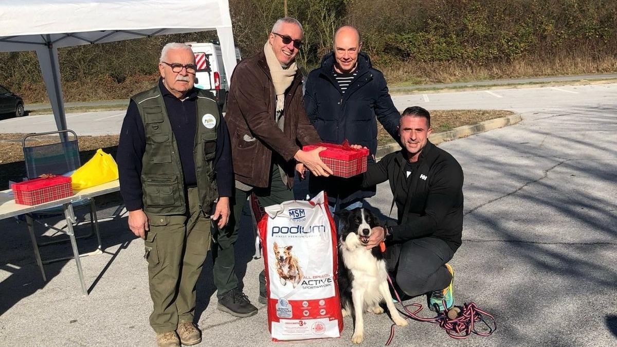 La delegación de Daroca en Italia, durante su participación en el certamen.