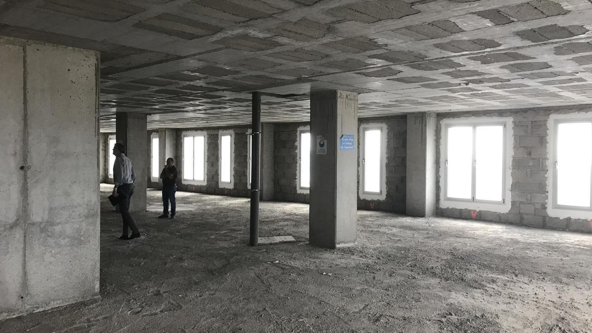 Interior del Edificio Auditorio, que el Gobierno compró a Santa Cruz para convertirlo e n sede judicial.