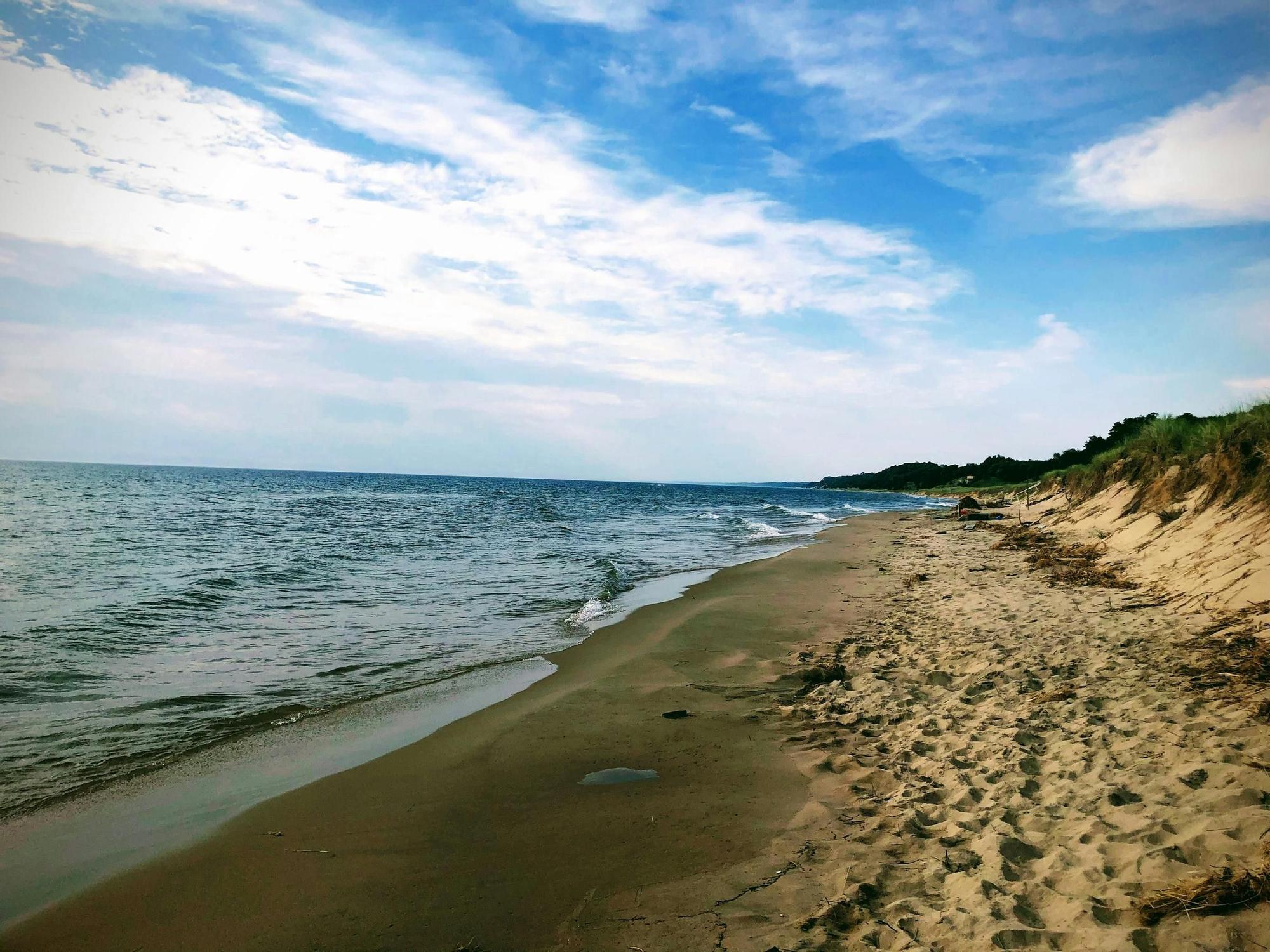 Playa del Lago Michigan en Estados Unidos