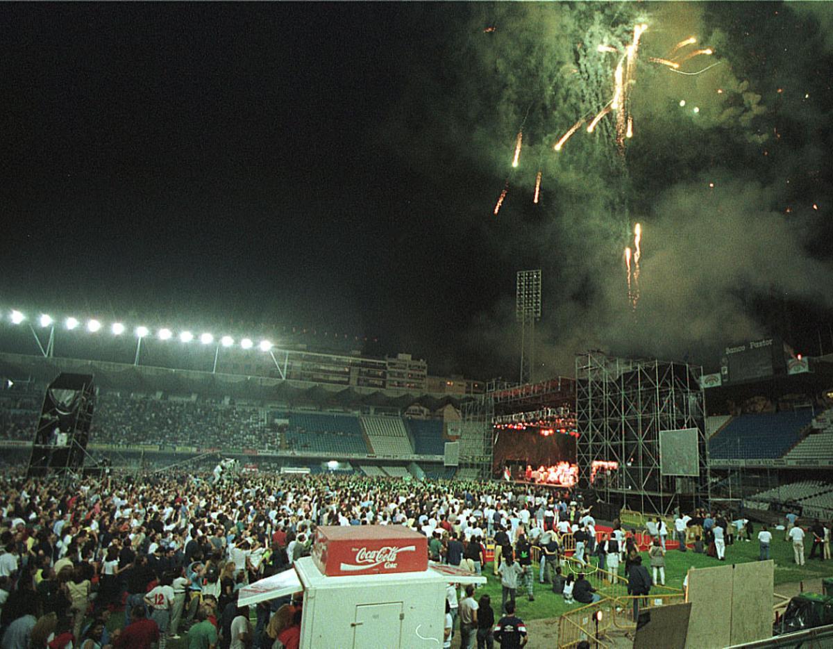Concierto "Noite do Celta" en Balaídos para celebrar el 75º aniversario del club en 1998