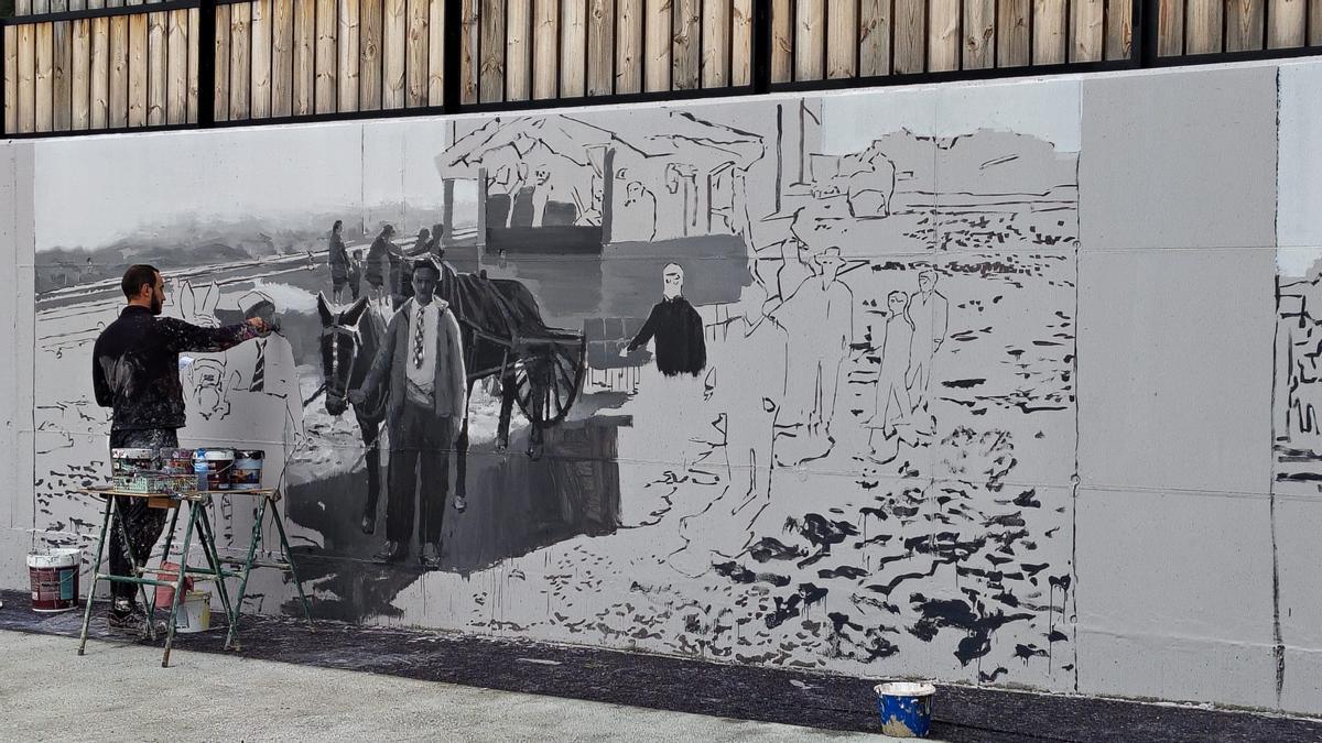 L'artista Slim Safont, que ha pintat murals arreu del món, és l’encarregat de dur a terme el projecte
