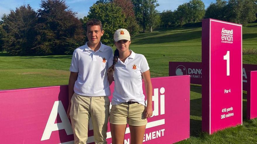 Martina Navarro y Raúl Gómez forman parte del cuarteto español en el Europeo S16 de golf