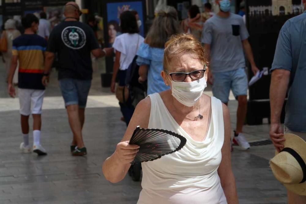 El calor se deja notar con fuerza en Málaga