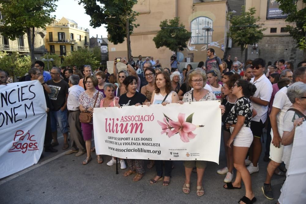 Manifestació a Manresa en contra de la violació d'