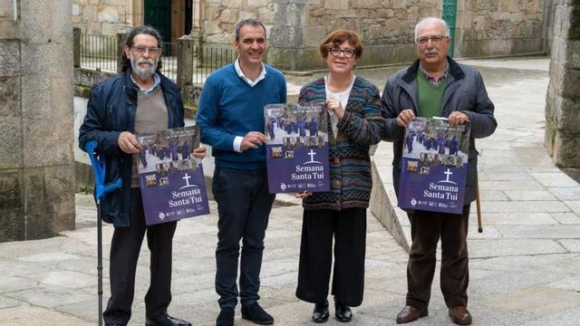 Gonçalves, Cabaleiro, Vicente y Sío presentan la Semana Santa.  | // D.P.