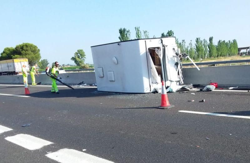 Un accidente atasca la A-2 sentido Barcelona