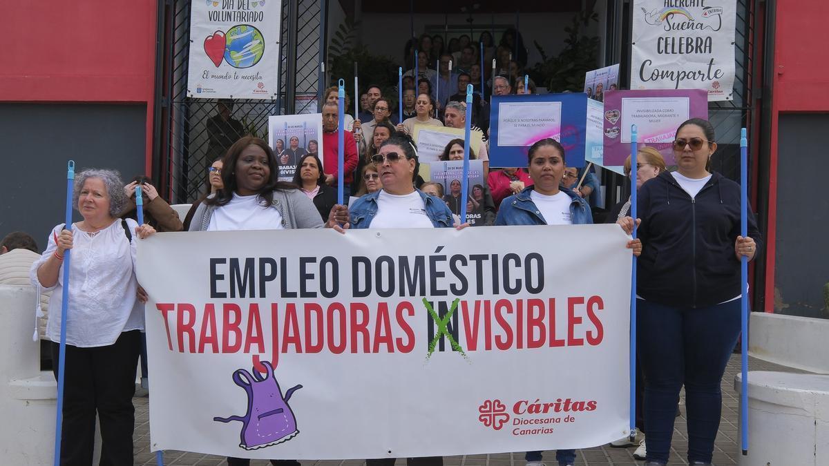 Acto de Cáritas Diocesana de Canarias por el Día Internacional de las Trabajadoras del Hogar