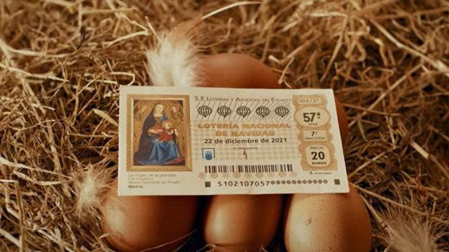 Un décimo del Sorteo Extraordinario de la Lotería de Navidad